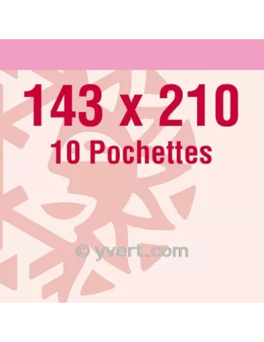 Pochettes double soudure - Lxh:143x210mm (Fond transparent)
