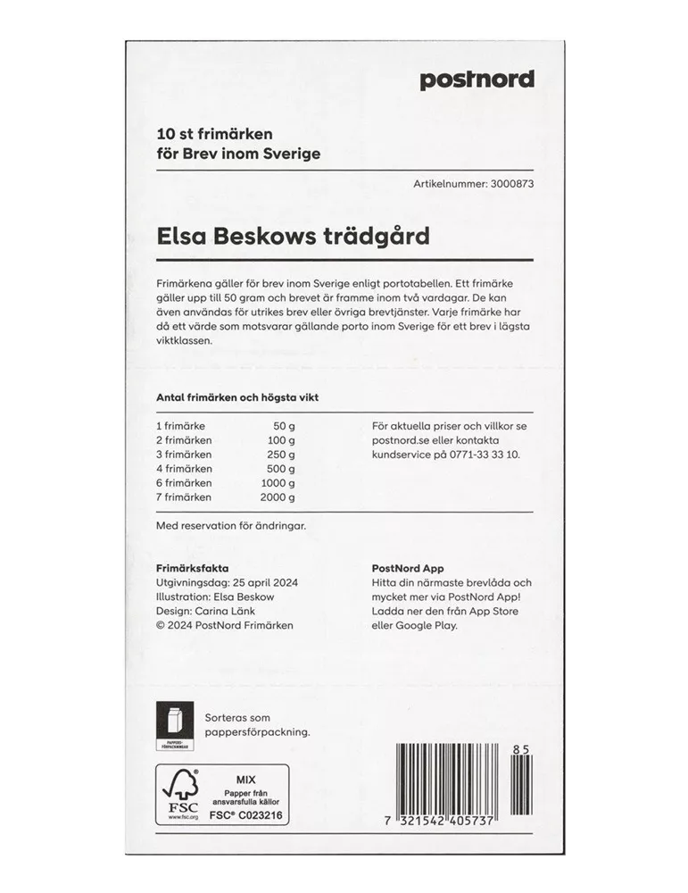 n° C3521 - Timbre SUEDE Carnets