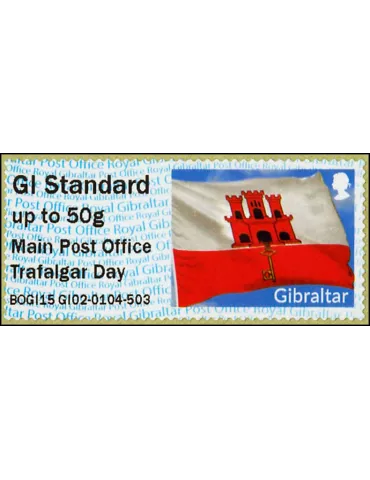n° 9 - Timbre GIBRALTAR Timbres de distributeurs