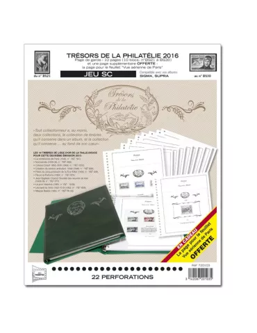 TRESORS DE LA PHILATELIE SC : 2016 (JEUX AVEC POCHETTES)