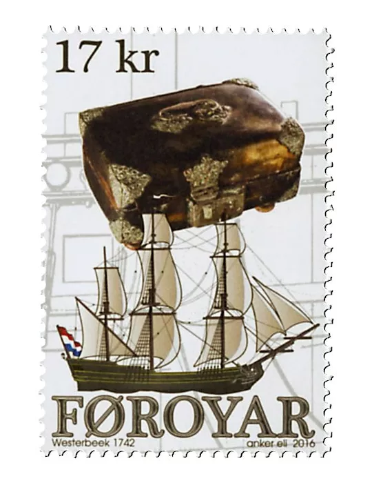 n° 842 - Timbre ILE FEROE Poste