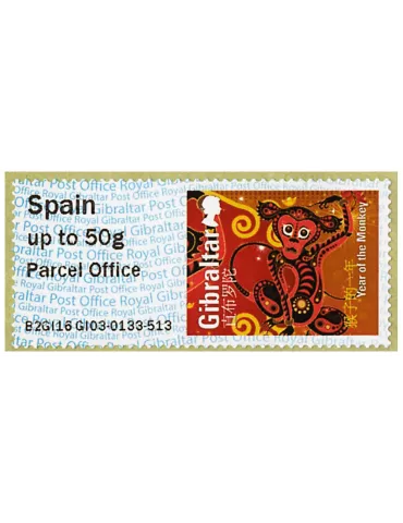 n° 14 - Timbre GIBRALTAR Timbres de distributeurs