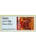 n° 14 - Timbre GIBRALTAR Timbres de distributeurs