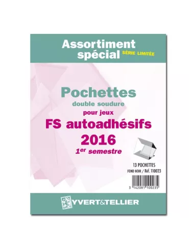 Assortiment de pochettes (double soudure) : 2016-1e sem. (Jeux Autoadhésifs)