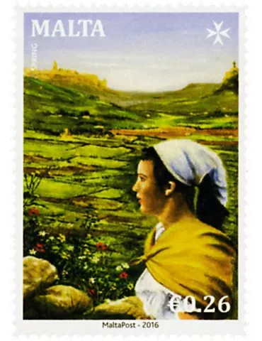 n° 1848 - Timbre MALTE Poste