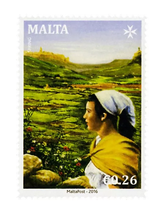 n° 1848 - Timbre MALTE Poste