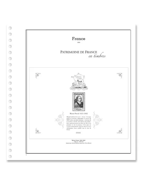 PATRIMOINE DE FRANCE EN TIMBRES SC : 2023 (JEUX AVEC POCHETTES)