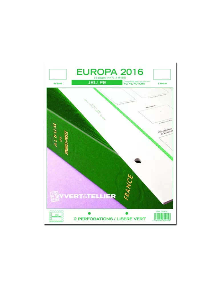 EUROPA FE : 2016 (JEUX SANS POCHETTES)