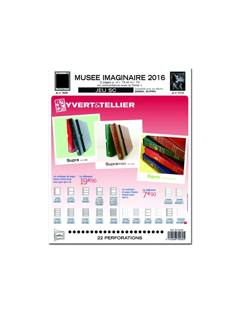 MUSEE IMAGINAIRE SC : 2016 (JEUX AVEC POCHETTES)