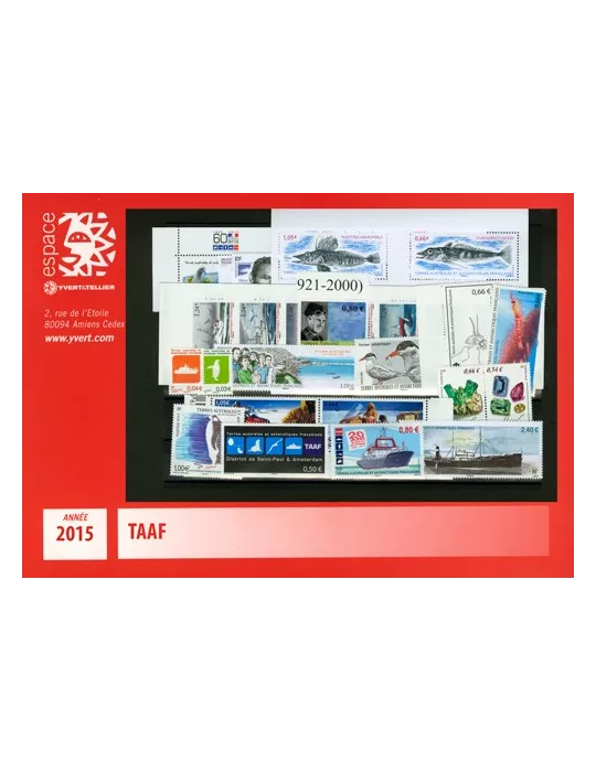 n° 722/C754 - Timbre TAAF Année complète (2015)
