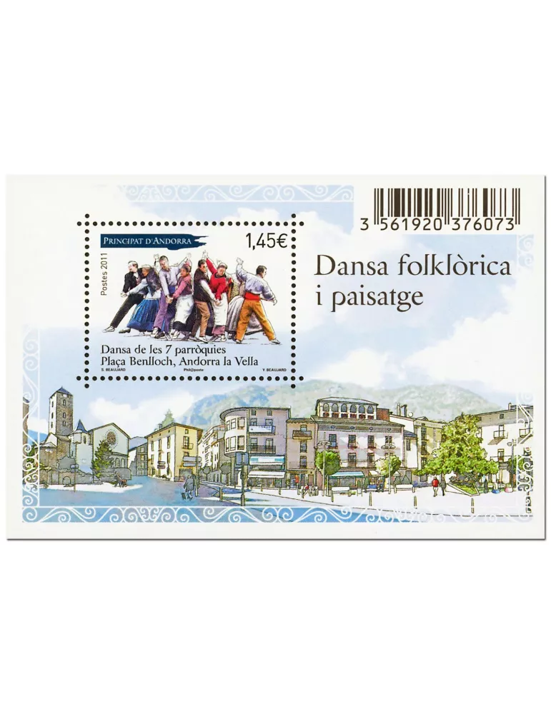 n° 4 - Timbre Andorre Bloc et feuillets