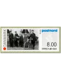 n° 121 - Timbre DANEMARK Timbres de distributeurs