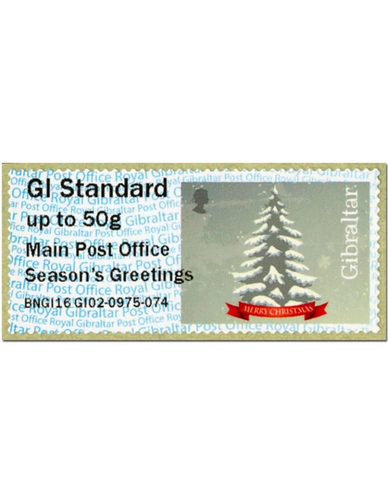 n° 28 - Timbre GIBRALTAR Timbres de distributeurs
