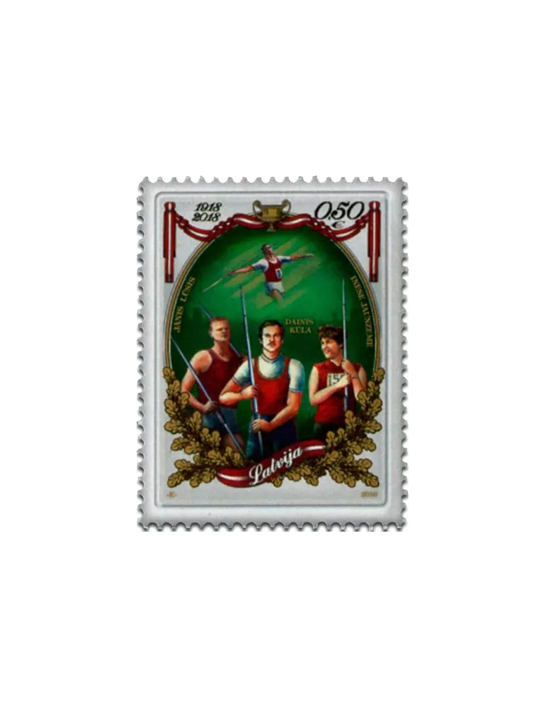 n° 972 - Timbre LETTONIE Poste