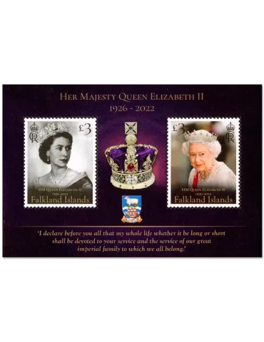 n° 55 - Timbre FALKLAND Blocs et feuillets
