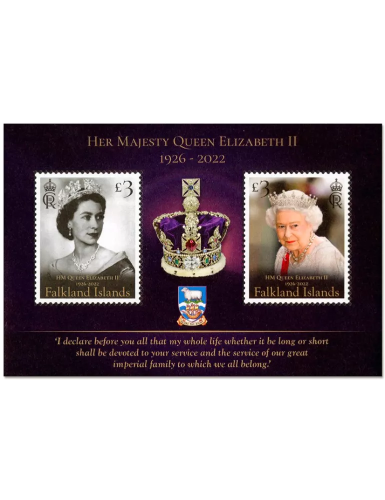 n° 55 - Timbre FALKLAND Blocs et feuillets