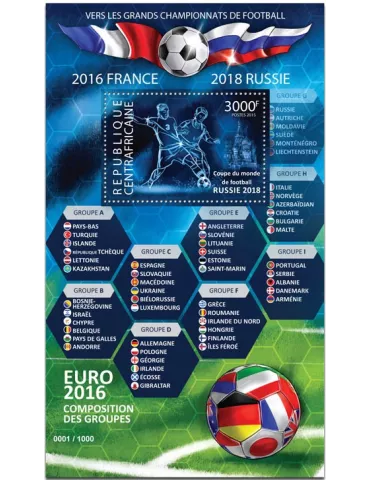 n° 831 - Timbre CENTRAFRIQUE Blocs et feuillets