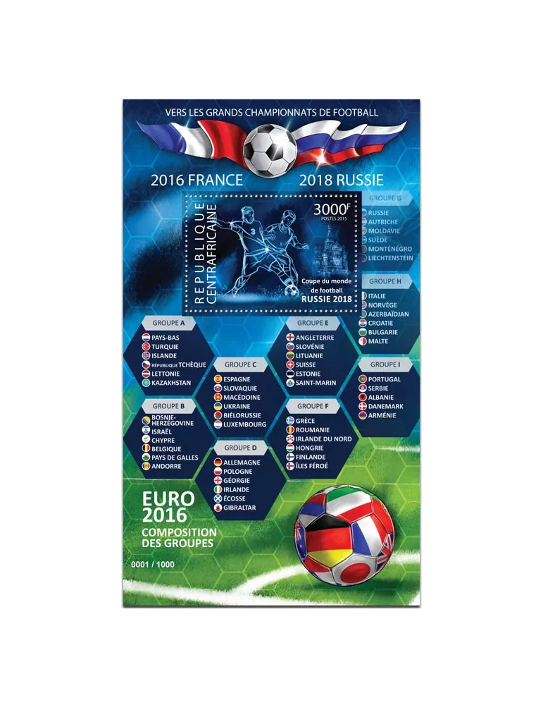 n° 831 - Timbre CENTRAFRIQUE Blocs et feuillets