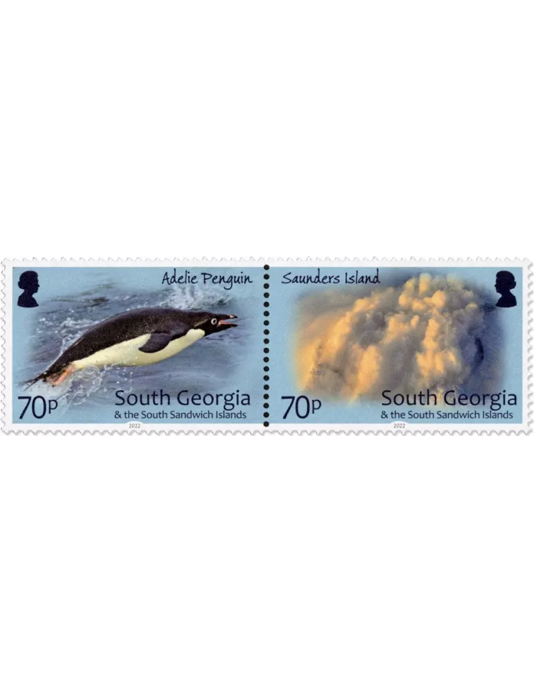 n° 786/791 - Timbre GEORGIE DU SUD Poste