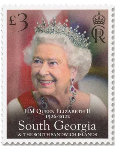 n° 792/793 - Timbre GEORGIE DU SUD Poste 2