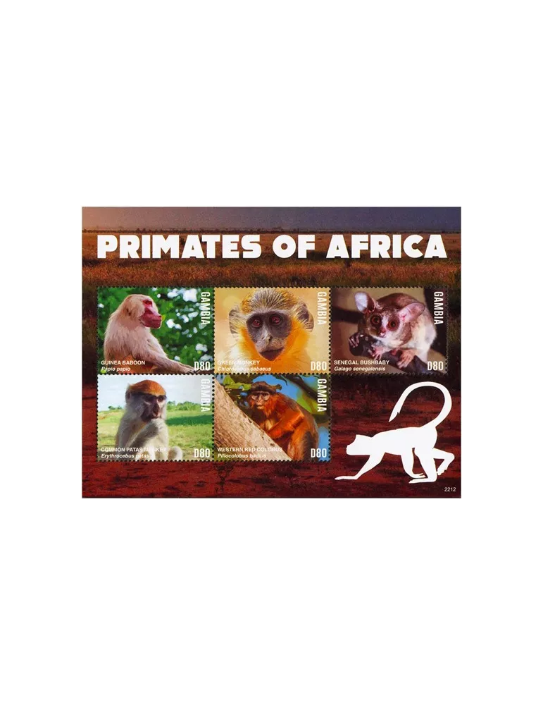 n° 6343/6347 - Timbre GAMBIE Poste