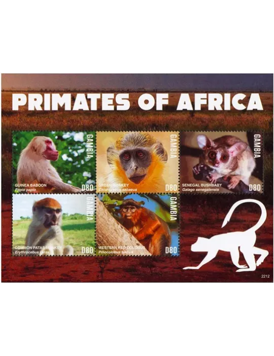 n° 6343/6347 - Timbre GAMBIE Poste