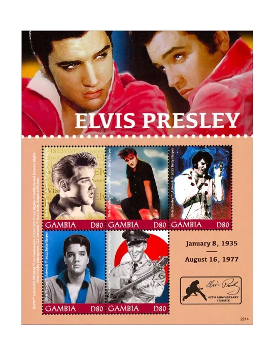 n° 6352/6356 - Timbre GAMBIE Poste