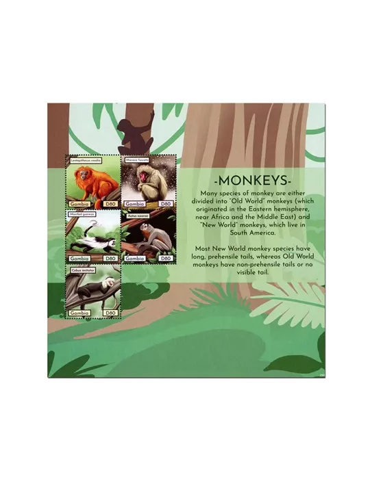 n° 6411/6415 - Timbre GAMBIE Poste