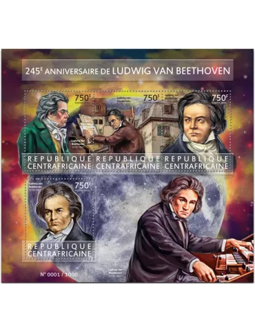 n° 3944 - Timbre CENTRAFRIQUE Poste