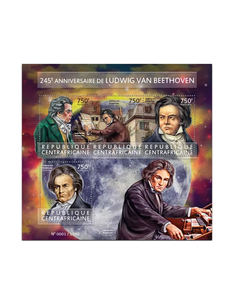 n° 3944 - Timbre CENTRAFRIQUE Poste