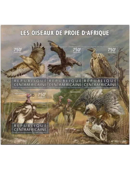 n° 4156 - Timbre CENTRAFRIQUE Poste