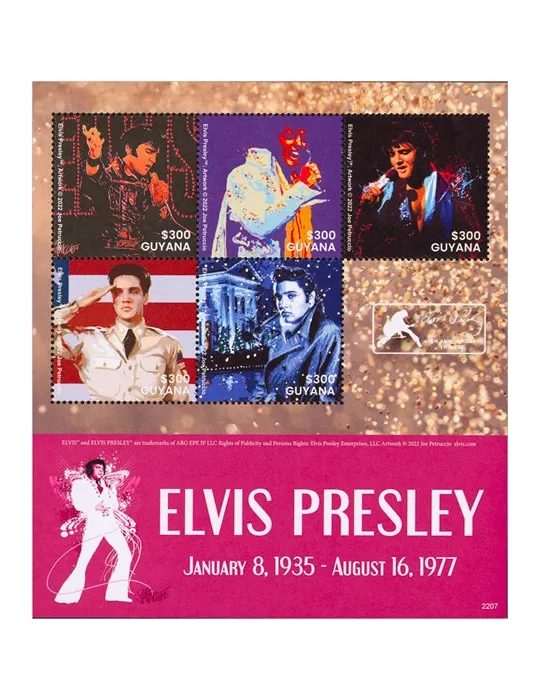 n° 7341/7345 - Timbre GUYANA Poste