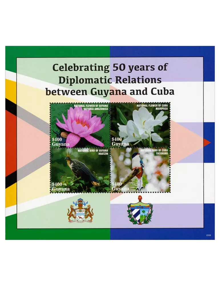 n° 7354/7357 - Timbre GUYANA Poste