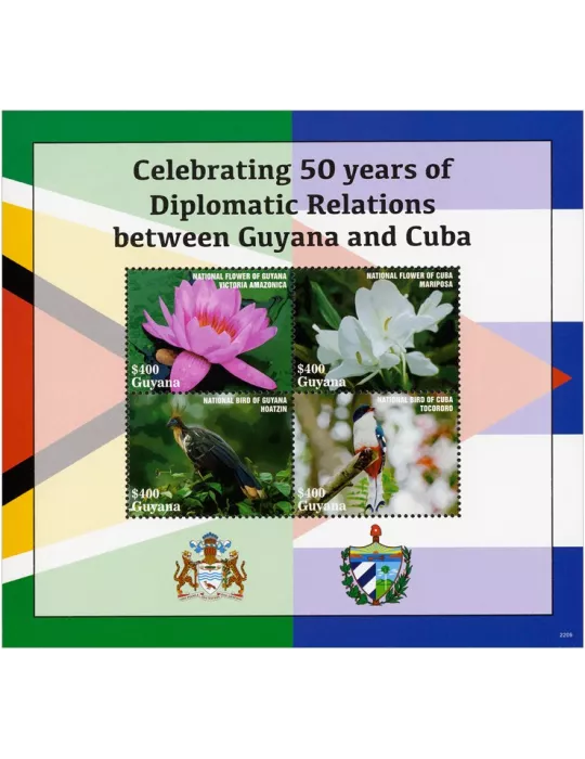 n° 7354/7357 - Timbre GUYANA Poste