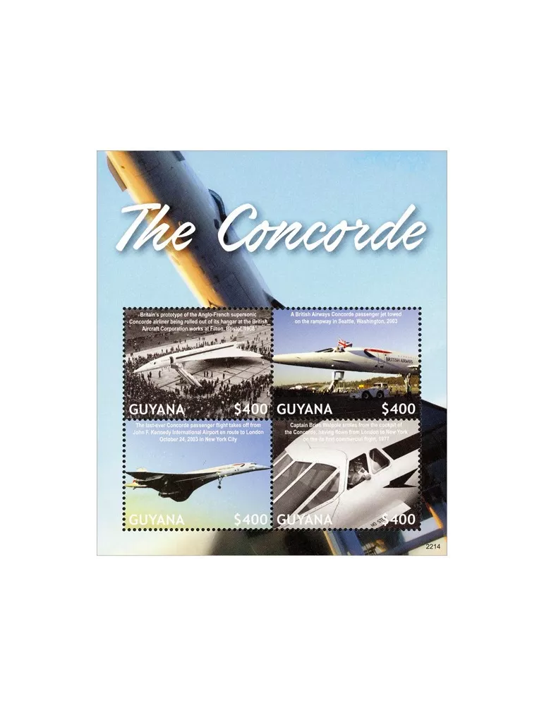 n° 7378/7381 - Timbre GUYANA Poste