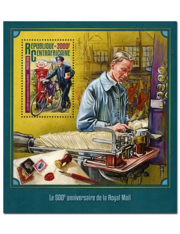 n° 957 : Timbre CENTRAFRIQUE Blocs et feuillets