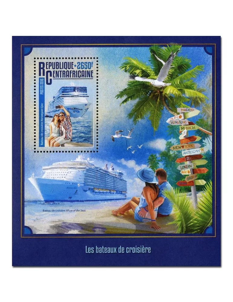 n° 964 : Timbre CENTRAFRIQUE Blocs et feuillets