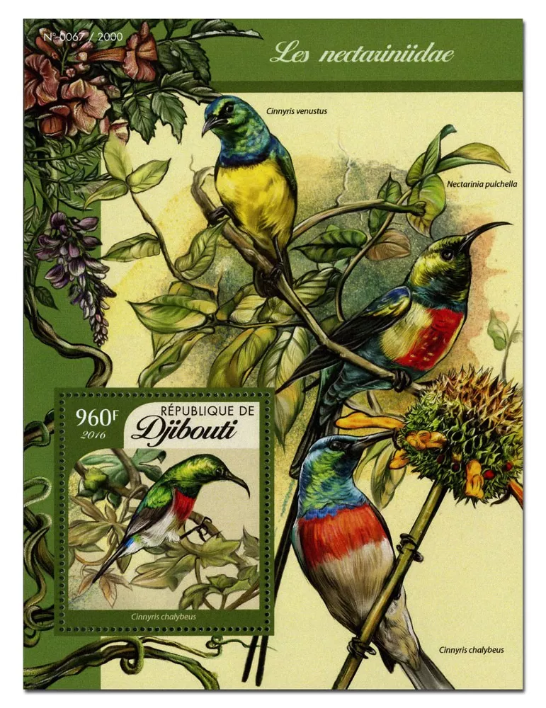 n° 39 : Timbre DJIBOUTI Blocs et feuillets