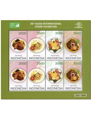 n° 3213/3216 (2 séries) + BF n° 381/385 + BF 261C - Timbre INDONESIE Poste