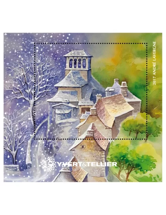 n° 10 - Timbre France Bloc Yvert et Tellier (LAVERGNE)