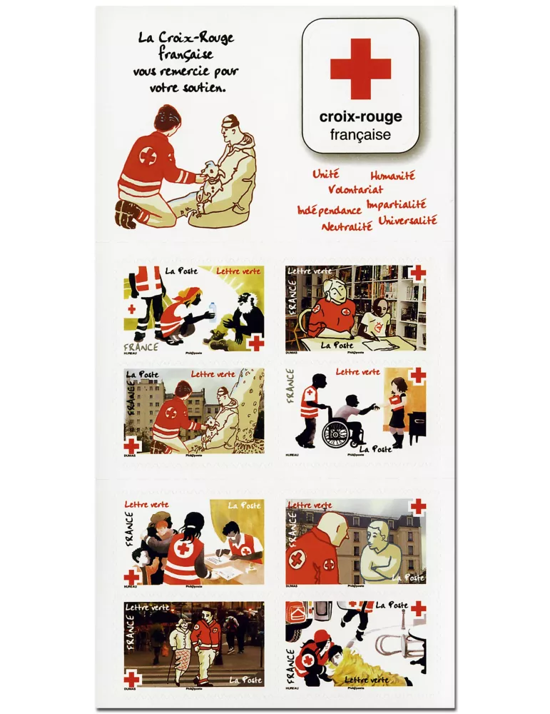 n° 2060 - Timbre France Carnets Croix Rouge (2016)