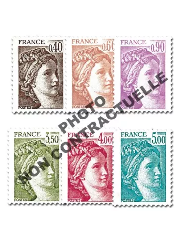 n° 2118b/2123b (GOMME TROPICALE) - Timbre France Poste