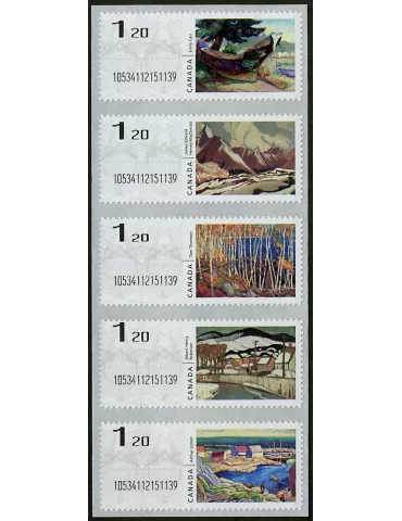 n° 7 - Timbre CANADA Timbres de distributeurs