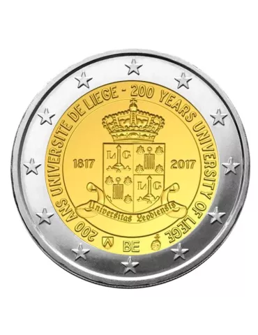BU : 2 EURO COMMEMORATIVE 2017 : BELGIQUE - Université de Liège (Version flamande) 2