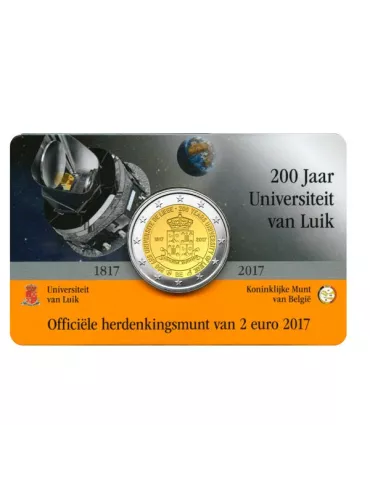BU : 2 EURO COMMEMORATIVE 2017 : BELGIQUE - Université de Liège (Version flamande)