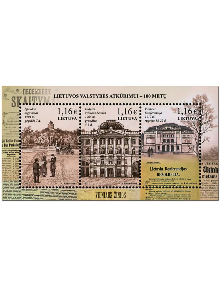 n° 55 - Timbre LITUANIE Blocs et feuillets