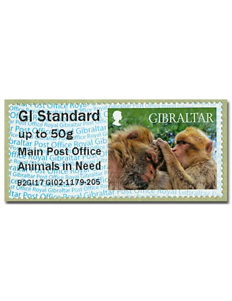 n° 40 - Timbre GIBRALTAR Timbres de distributeurs