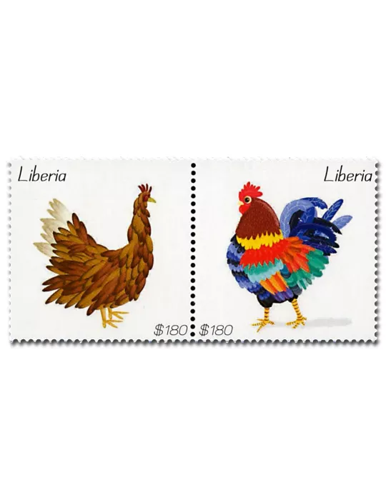 n° 5849/5850 - Timbre LIBERIA Poste