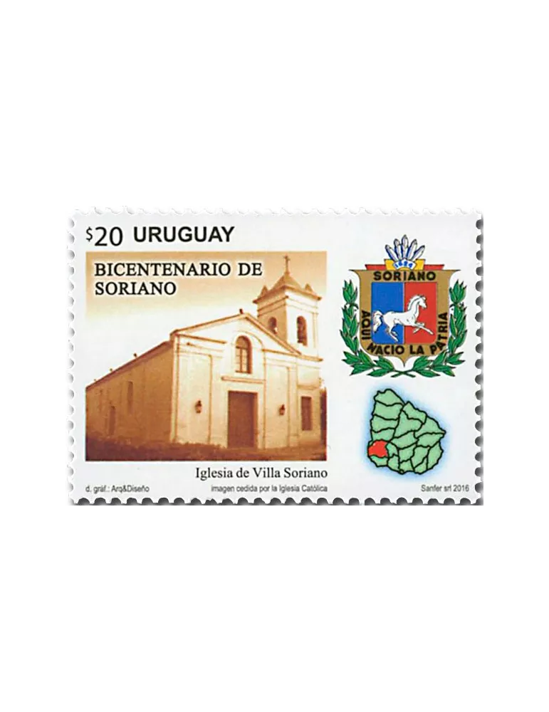 n° 2830 - Timbre URUGUAY Poste