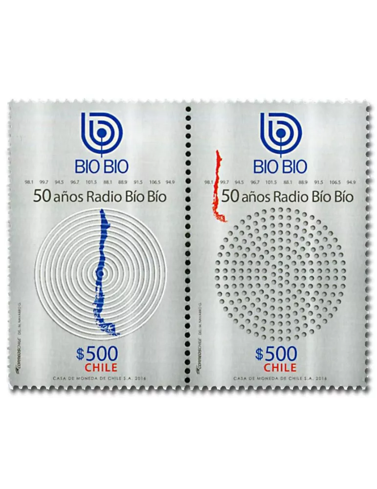 n° 2106/2107 - Timbre CHILI Poste